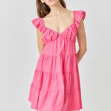 Tiered Mini Dress