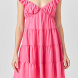 Tiered Mini Dress