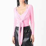 Two Piece Set Cardigan Cami