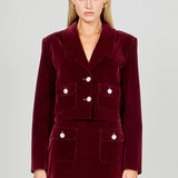 Cropped Collared Blazer