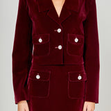 Cropped Collared Blazer