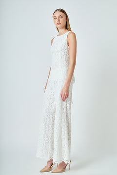 Lace Wide Leg Pants