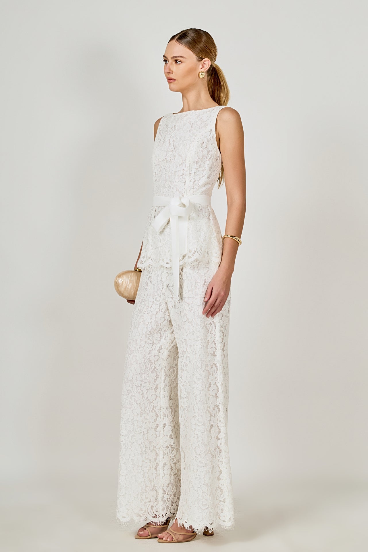 Lace Wide Leg Pants