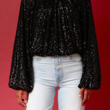Sequins Blouson Top