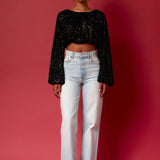 Sequins Blouson Top
