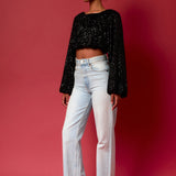 Sequins Blouson Top