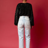 Sequins Blouson Top