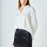 Lace Trim Mini Skirt