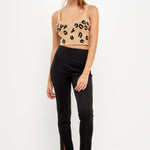 GREY LAB-Leopard Bustier Knit-CAMI TOPS & TANK available at Objectrare