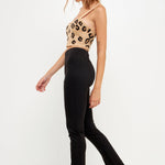 GREY LAB-Leopard Bustier Knit-CAMI TOPS & TANK available at Objectrare