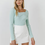 Knit Wrap Sweater