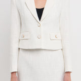 Cropped Tweed Blazer