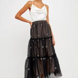 Star Tulle Maxi Skirt