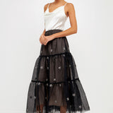 Star Tulle Maxi Skirt