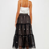 Star Tulle Maxi Skirt