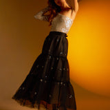 Star Tulle Maxi Skirt