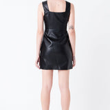 Sweetheart Pu Mini Dress