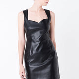 Sweetheart Pu Mini Dress