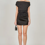 Asymmetrical Polka Dot Top