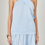 Halter Neck Satin Top