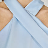 Halter Neck Satin Top