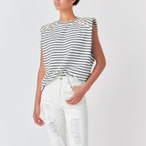 High-Waisted Distressed Straight Leg Jeans
