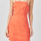 Cross Back Strappy Mini Dress