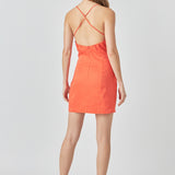 Cross Back Strappy Mini Dress