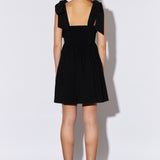 Bowed Square Neckline Baby Doll Mini