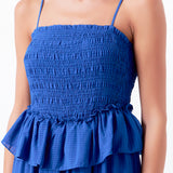 Tiered Gingham Maxi Dress