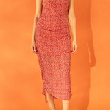 Floral Double Spaghetti Tie Mini Slip