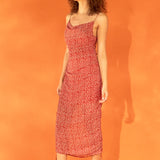Floral Double Spaghetti Tie Mini Slip