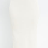 Midi Knit Skirt with Side Slit