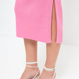 Midi Knit Skirt with Side Slit