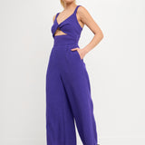 Soft Touch Plisse Twist Jumpsuit