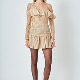 Star Embellished Asymmetrical Dress