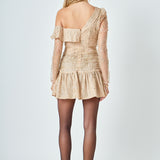 Star Embellished Asymmetrical Dress