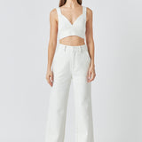 Back Tie Elevated Knit Bralette