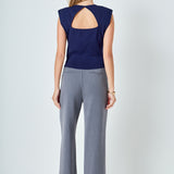 Elevated Solid Knit Padded Top