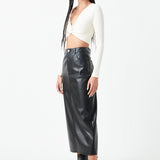 Front Twist Cropped Long Sleeve