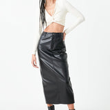 Front Twist Cropped Long Sleeve