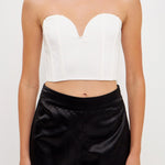 GREY LAB-Sweetheart Corset Tube Top-TOPS available at Objectrare