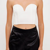 GREY LAB-Sweetheart Corset Tube Top-TOPS available at Objectrare