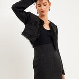 Cropped Tweed Jacket