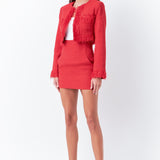 Cropped Tweed Jacket