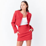 Cropped Tweed Jacket