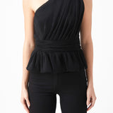 Tulle One Shoulder Top