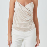 Wrap Over Satin Camisole