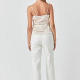 Wrap Over Satin Camisole