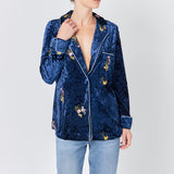 Velvet Pajama Jacket